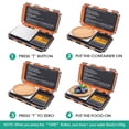 thumbnail image 3 of ORIA Digital Mini Scale, 200g 0.01g Pocket Scale with 50g Calibration Weight, Electronic Smart Scale, Orange, 3 of 9