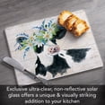thumbnail image 5 of CounterArt Spring Cow 3mm Tempered Glass Cutting Board 10" by 8", 5 of 7