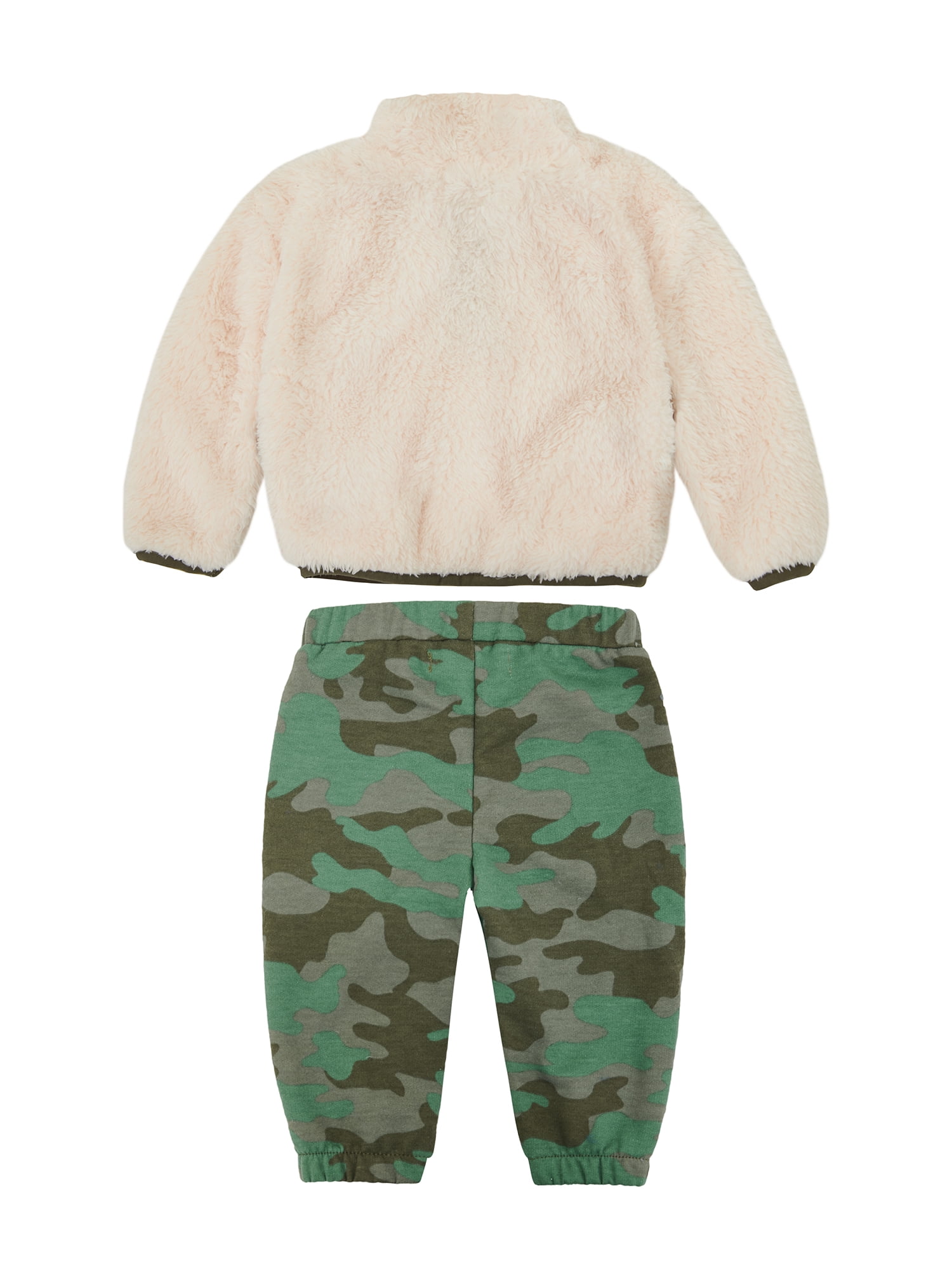 Wonderluxe Baby Boys' Teddy Fleece Pullover and Jogger Pants Set, 2-Piece, Sizes 0/3M-24M