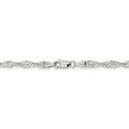 thumbnail image 4 of 925 Sterling Silver 3.5mm Singapore Chain 16 Inch, 4 of 5