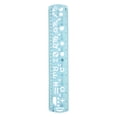 thumbnail image 1 of Unique Bargains Unbreakable Flexible Rulers 30cm/12' Double Scale Shatterproof Folding Plastic Ruler, Light Blue, 1 of 6