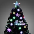 thumbnail image 3 of BELLEZE 6-feet Multicolor Led Light Artificial Living Room Home Indoor Christmas Tree with Stand, 3 of 7