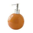 thumbnail image 4 of Dispensador de jabón de manos con bomba de 550 ml, recargable, para encimera de cocina y tocador. naranja, 4 of 9