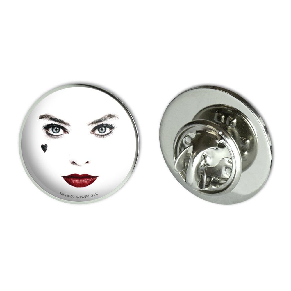 Birds of Prey Harley Quinn Red Lips Metal 0.75' Lapel Hat Pin Tie Tack Pinback