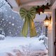 thumbnail image 5 of Corona Navidad Lazos Navideña Interior Y Exterior () Verde, 5 of 9