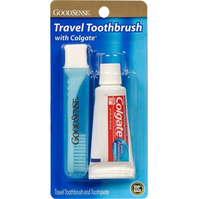 Good Sense Travel Soft Toothbrush with Colgate Toothpaste, Case of 36 ...