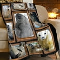 thumbnail image 2 of Seal Blanket Gift for Women Women Ultra Soft Cozy Fleece Ocean Sea Life Blankets Fuzzy Plush Bedding Blanket for Bed Users Adults 50"x40", 2 of 7