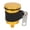 Gold, variant on M Buder Universal Motorcycle Brake Fluid Reservoir Aluminum Master Cylinder Oil Cup 40ml / 1.35 oz Fit For YZF R1 R3 MT07 MT09 Z650 Z900 CBR600 Gold