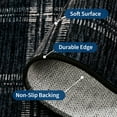 thumbnail image 3 of Hasoo 8' x 10' Area Rug for Living Room Washable Modern Plaid Non Slip Non Shedding Neutral Indoor Decor Carpet, Black, 3 of 6