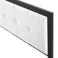 thumbnail image 3 of Tufted Headboard, Full Size, Fabric, Metal Steel, Black White, Modern Contemporary Urban Design, Bedroom Master Guest Suite, 3 of 6