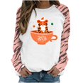 thumbnail image 1 of Blusa de manga larga con estampado de cuello redondo para mujer Pompotops gfhjh17098, 1 of 4