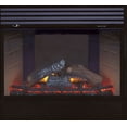 thumbnail image 2 of Procom Deluxe Full Size Electric Fireplace with Remote Control Dark Oak Finish Model# SFE33RE-DO, 2 of 5