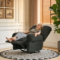 thumbnail image 7 of Villeston Recliner Chair for Living Room Manual Reclining Chair Single Sofa for Bedroom,Gray, 7 of 7