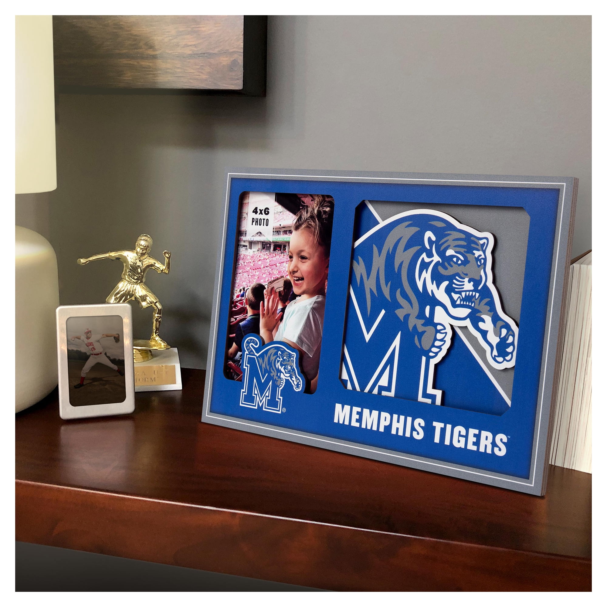 IDNA Memphis Tigers 3D Logo Series Picture Frame