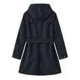 thumbnail image 5 of Ihhxva Windbreaker Jacket for Women Hooded Trench Coat with Pockets Adjustable Waist Women's Longline Lightweight Waterproof Casual Spring Outerwear S-3XL, 5 of 7