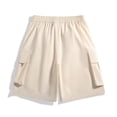 thumbnail image 6 of Zynoxe Mens Cargo Shorts Quick Dry Lightweight Outdoor Workout Hiking Shorts Fashion Waterproof Training Plus Size Athletic Shorts with Pockets Beige S, 6 of 6