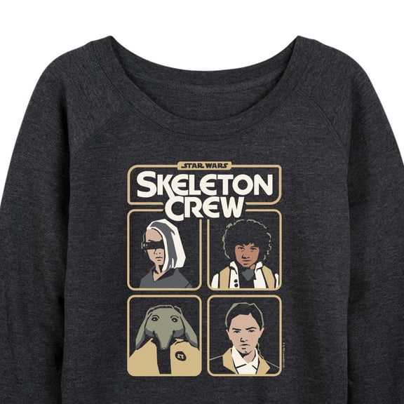 Star Wars - Skeleton Crew Grid - Women's French Terry Long Sleeve Pullover