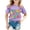 Purple, variant on Back To School Graphic Tee For Girls Short Sleeve Crewneck Top Ideal For First Day And Activities