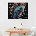 thumbnail image 2 of Orinice Hedgehog Fine Art Aesthetic Poster & Print Wall Painting for Classroom Kitchen Office Farmhouse Bathroom Room Decor Pictures Wall Art Painting Canvas Wall Art Living Room Bedroom Home, 2 of 6