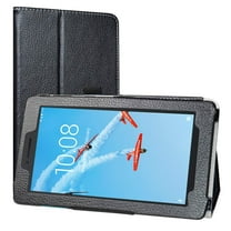 Lenovo Tab E8 Case, EpicGadget Lightweight Cover Folio PU Leather Folding Stand Case for Lenovo E8 8 Inch Tablet 2018 (Black)