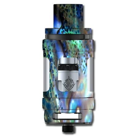 Skin Decal For Smok Tfv12 Cloud King Tank Vape Mod / Abalone Pearl Sea Shell Green