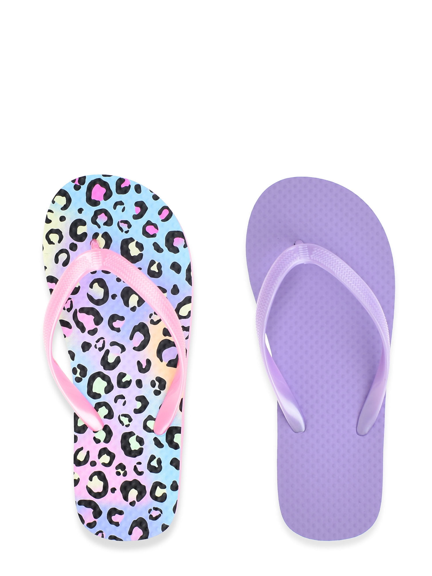 Wonder Nation Kids Unisex Flip Flops, 2-Pack - Walmart.com