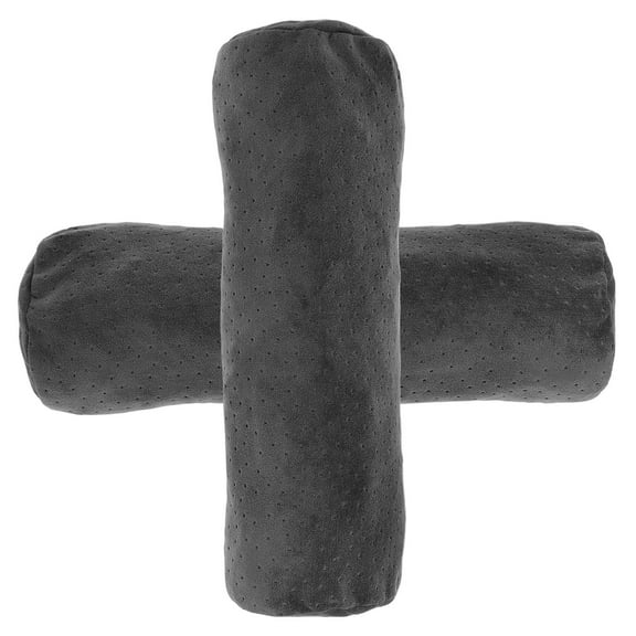 Masteelf 2pcs Zippered Cylindrical Pillow Cover for Neck Roll Cushion Soft Round Pillowcase for Bedroom and Living Room Pillow Cover Decorative Neck Pillow Cover