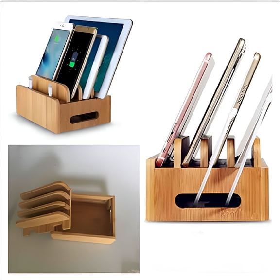 GJX Charging Station and Organizer for Multiple Devices