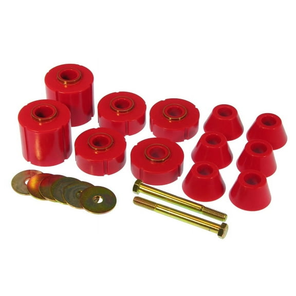 Prothane 73-80 GM Body Mount 12 Bushing Kit - Red Fits select: 1978-1979 CHEVROLET K10, 1980 CHEVROLET BLAZER