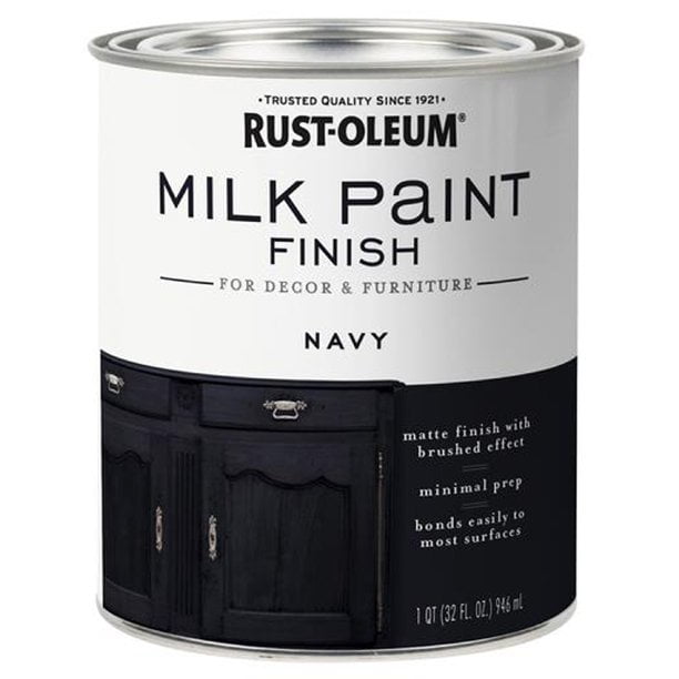 RustOleum 331051 Milk Paint Finish NAVY qt