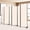 Beige, variant on Room Divider and Folding Privacy Screens, Wide Room Divider Wall Screen for Room Separtition, Partition Room Dividers Fabric Panel Wall Dividers Freestanding for Office (Black, 4 Panel-88'' Wide)