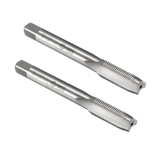 Unique Bargains 2 Pcs Bouchon de Filetage Métrique M10 x 1mm HSS pour Perceuse
