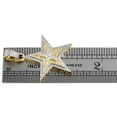 thumbnail image 5 of 10K Yellow Gold Mens Diamond Triple Star Stacked Pendant 1.35" Pave Charm 3/7 CT, 5 of 6