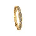 thumbnail image 3 of Natural 1Ct Round Brilliant Cut Diamond Twist Eternity Band Ring 18k Gold F VS1, 3 of 3