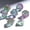 #Green Purple/ Mica &foil, variant on Prismatic Realm Resin Dice Set for DND – 7pc Polyhedral Set with Glitter & Foil – Stunning and Cool RPG Dice for Dungeons & Dragons, and other TTRPGs – Unique Natural Distribution