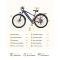 thumbnail image 6 of Actbest Core 2.0 26" Electric Bike for Adults, 500W Motor, 48V 10.4Ah, 500Wh Removable Battery, Cadence Sensor, Front Suspension,Lightweight Ebike, 7-Speed, Cruiser Ebike for Woman, 6 of 6