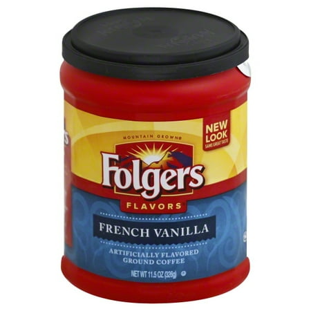 - Folgers Flavors French Vanilla Ground Coffee, 11.5 oz