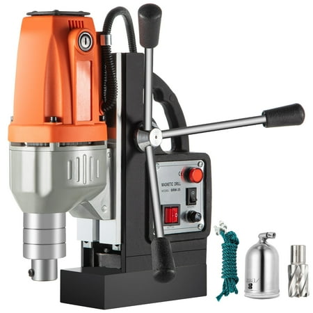 

BENTISM 980W Magnetic Drill Press with 1-1/3 Inch (35mm) Boring Diameter Magnetic Drill Press Machine 2700 LBS Magnetic Force Magnetic Drilling System 680 RPM Portable Electric Magnetic Drill Press