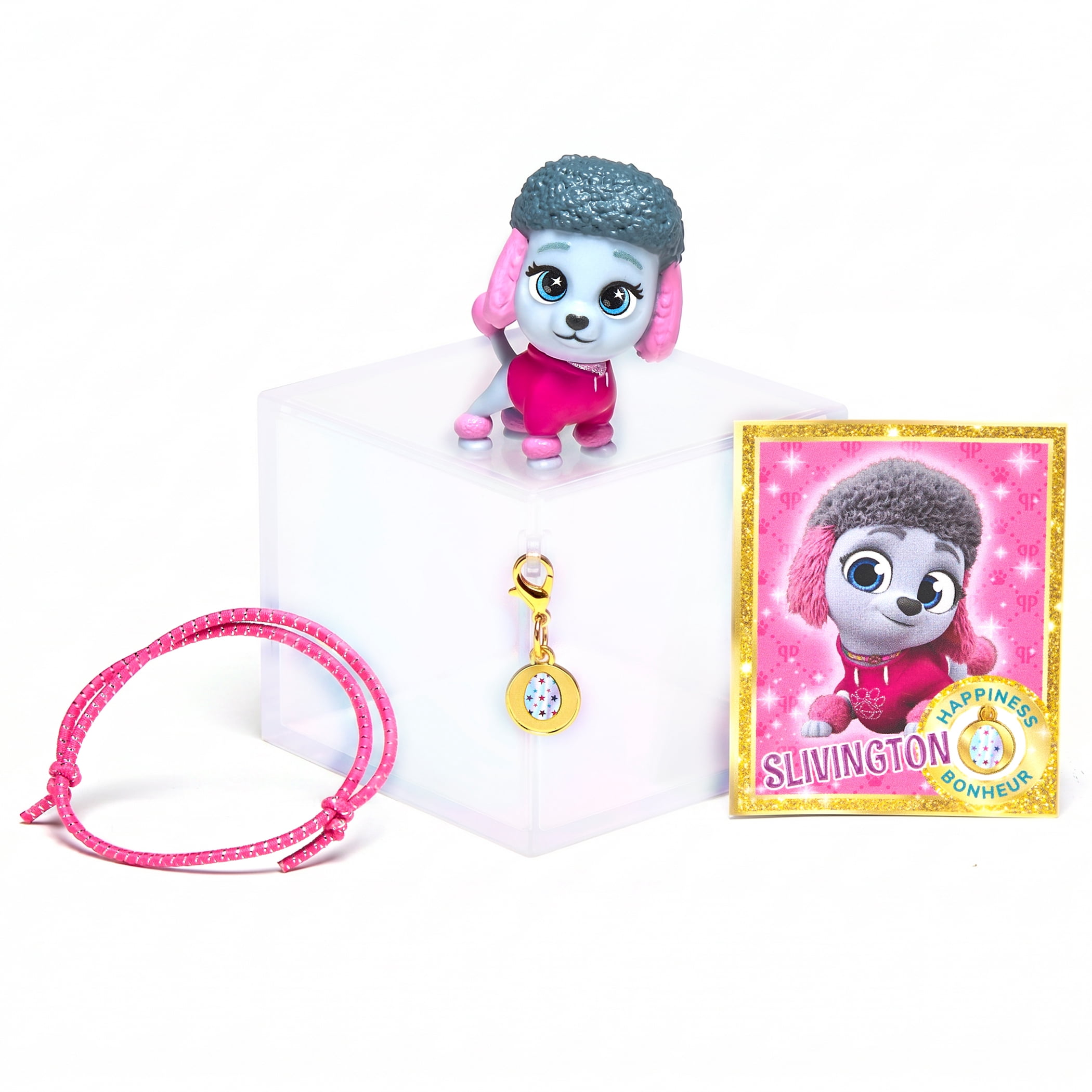 Paris & Pups Sweetie Squad Charm Surprise Blind Box Collectible, Mystery Puppy Figure with Charm Bracelet, Puppy Charm & Friendship Card, Kids Ages 4+ by Playmates Toys