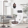 thumbnail image 4 of Lámpara de pie Boncoo Arc Brown, pantalla ajustable, LED regulable, 4 of 6