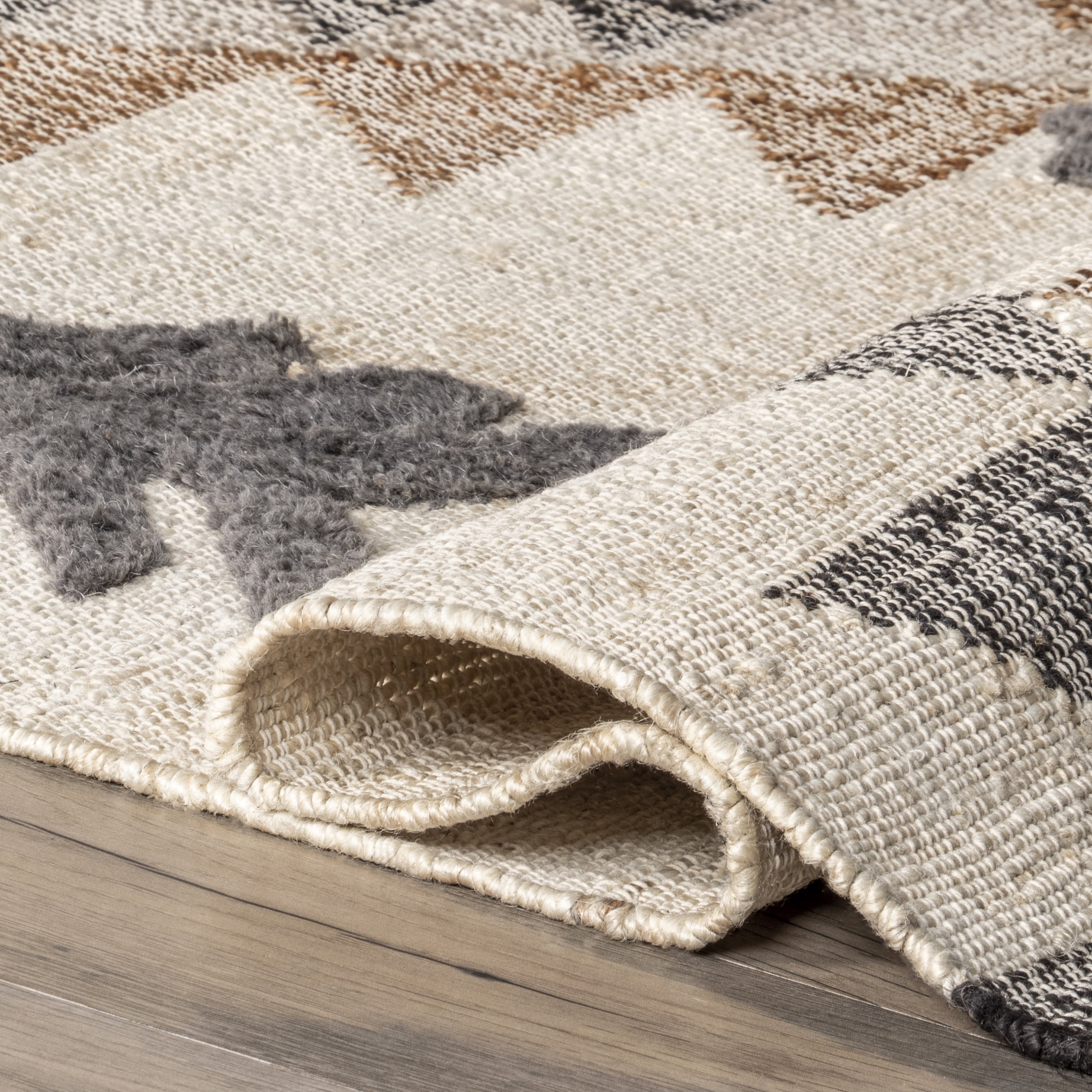 nuLOOM Rosanna Southwestern Symbols Jute Area Rug, 6' x 9', Natural