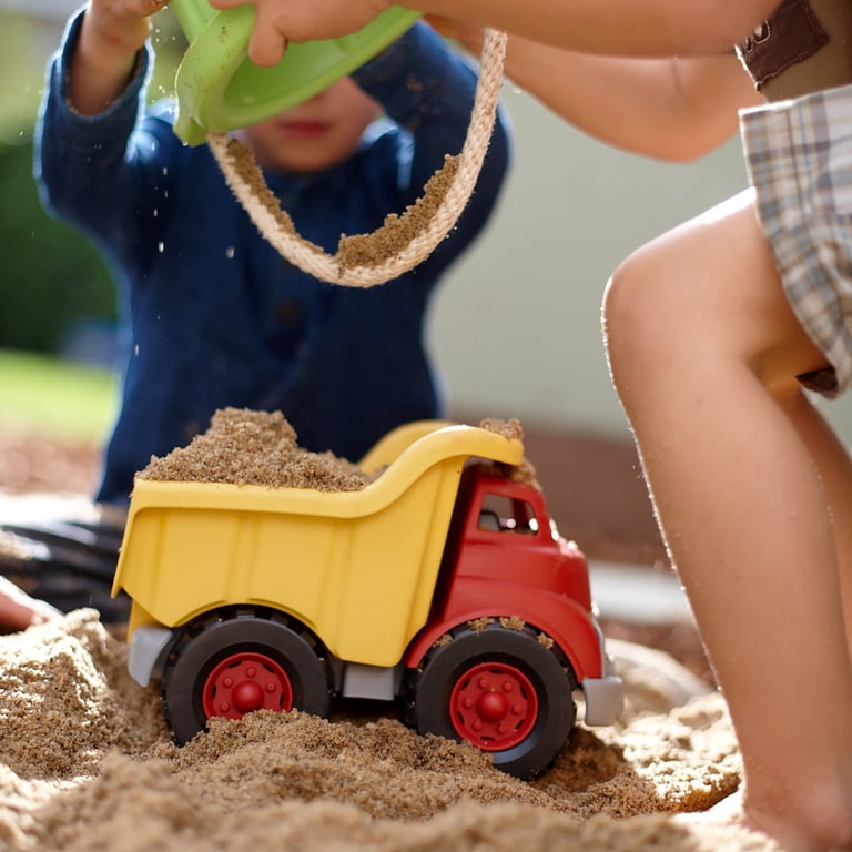 Green Toys Dump Truck, Yellow & Red Recycled Plastic photo 8