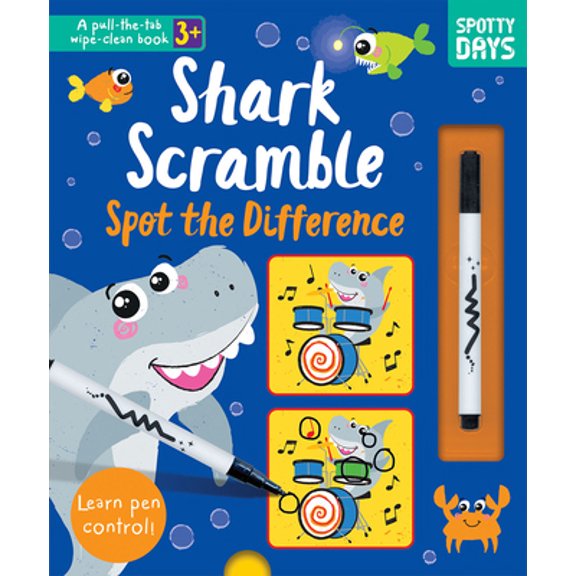 Pre-Owned Shark Scramble Spot the Difference (Board book) 1789588723 9781789588729