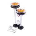thumbnail image 2 of Corneta Doble Con Luz Led Camión 12/24v Cromadas plateado, 2 of 8
