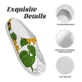 thumbnail image 5 of Disketp Plump Sunflower And Sketch Women's Men's Slippers Plush Slip-On House Slipper for Winter Indoor Soft Cushion Non-slip Fluffy Slides Slippers-35/36, 5 of 7