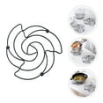 thumbnail image 6 of 2Pcs Metal Trivet 7inch Cast Iron Trivet Flower Shape Hot Pots Metal Trivet Hot Pans Pad Table Mats for Home Kitchen, Black, 6 of 8