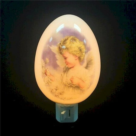 

Girl Angel on An Oval Shaped Night Light