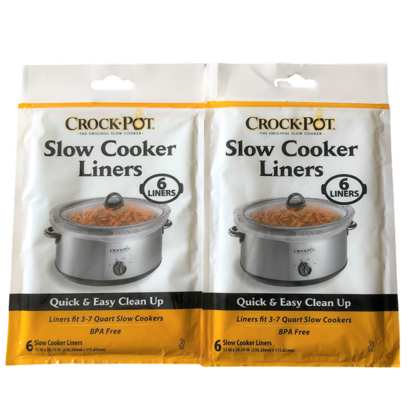 Crockpot Slow Cooker Liners Fits 37 Quart Slow Cookers 6Liners 2 Pack
