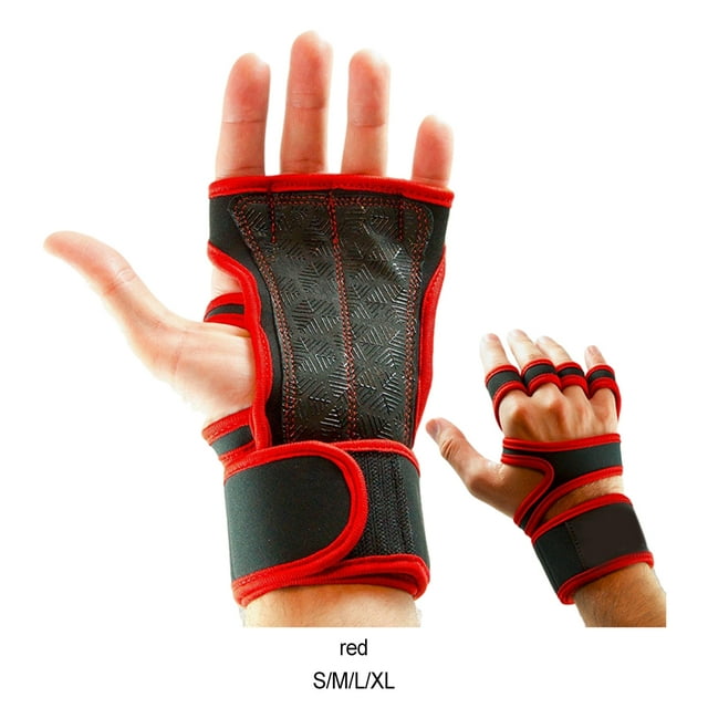 Becaristey 2pieces Gants de Musculation Durables pour Gym Gants de Gym Confortables Légers Bleu P 1Ensemble
