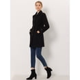 thumbnail image 3 of INSPIRE CHIC Manteaux Caban Trench d'Hiver pour Femmes à Col Peter Pan, 3 of 6